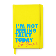 Not Talky Off You Fuck Leather Style Notebook